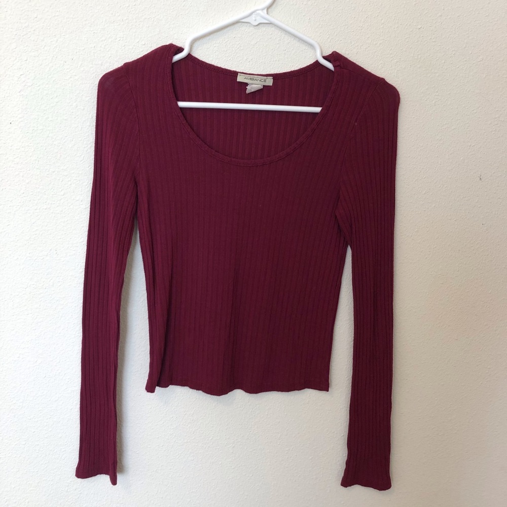 Ripped Cropped Long Sleeve